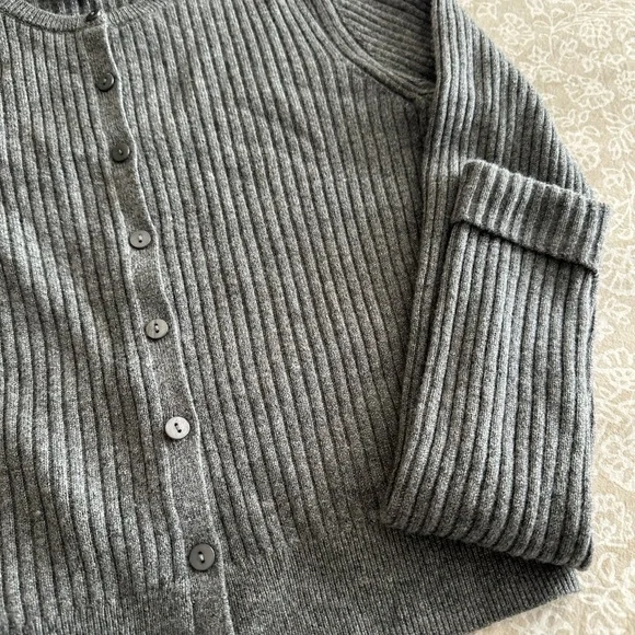 Reformation Cashmere Ribbed Cardigan - Picture 2 of 4
